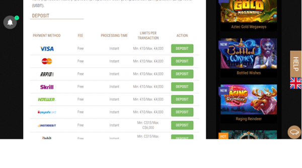 Neteller depozitləri ilə ödənişlər və rüsumlar